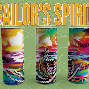 Sailor's Spirit Skinny Tumbler