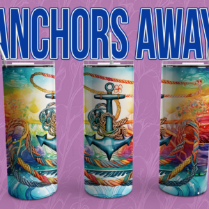 Anchors Away Tumbler Wrap