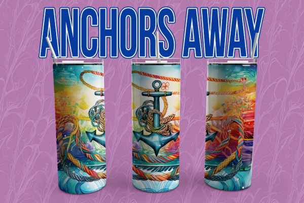 Anchors Away Tumbler Wrap